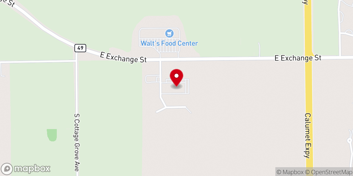 Map showing location of Crete Church