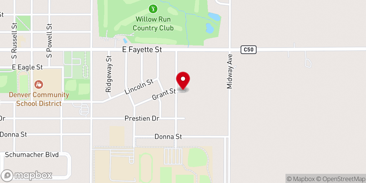 Map showing location of Imm. Heart of Mary Catholic Parish- Food Distribution Center