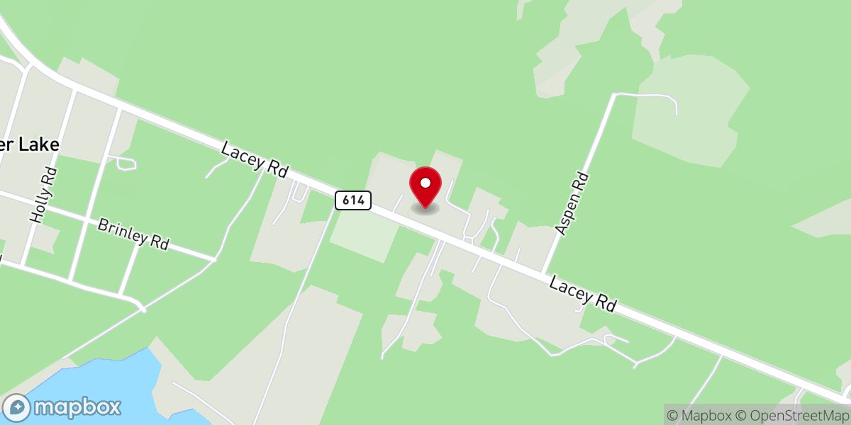 Map showing location of Lacey Christian Assembly