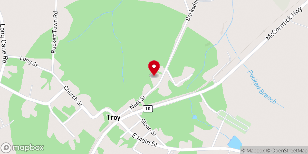 Map showing location of Troy Bethel AME Church