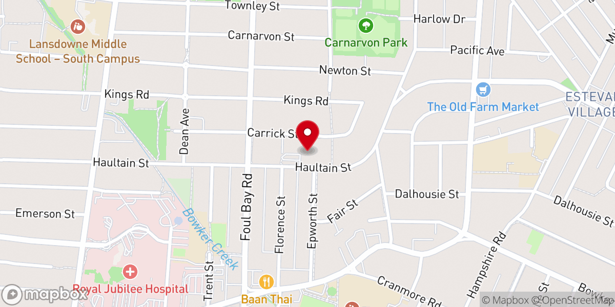 Map showing location of Saint Patrick's Parish