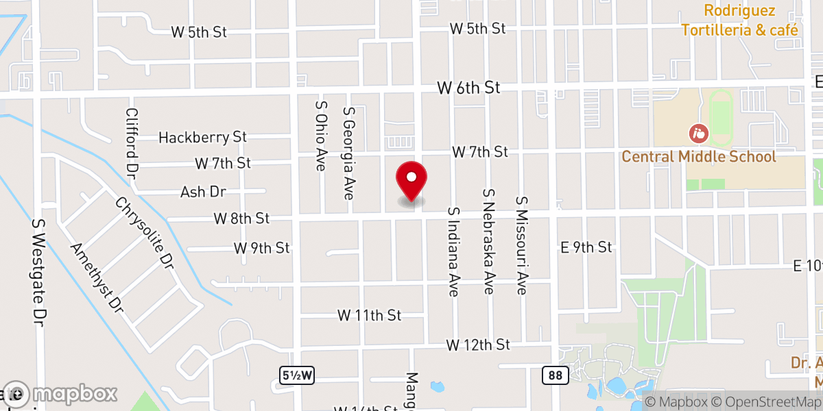 Map showing location of LABORS OF LOVE HOPE CHURCH