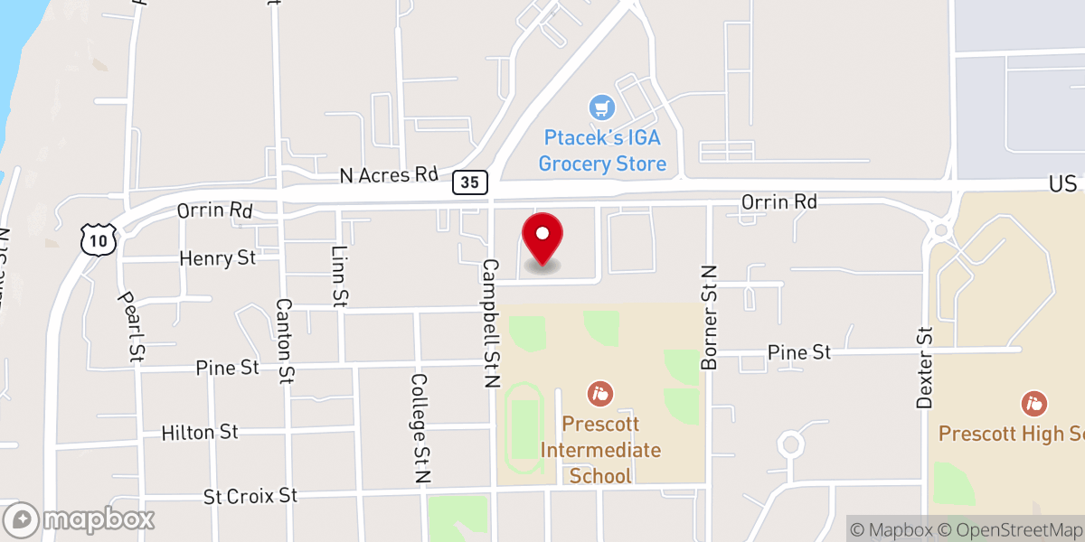 Map showing location of St Paul's Lutheran