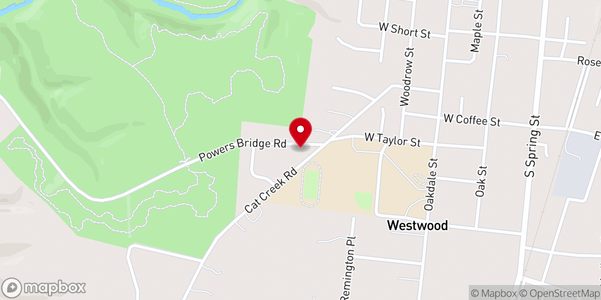 Map showing location of St Paul Methodist Church