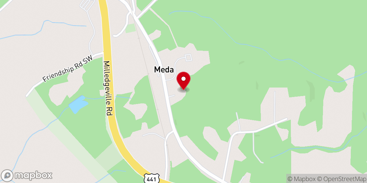 Map showing location of LifePoint Worship Center