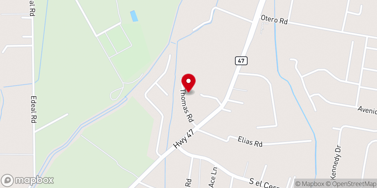 Map showing location of Los Lunas Seventh-day Adventist Church