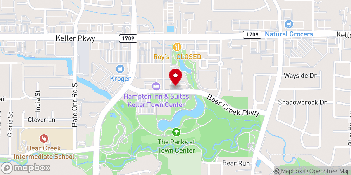 Map showing location of The Gathering Point
