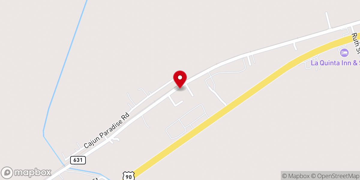 Map showing location of First Baptist Church Paradis