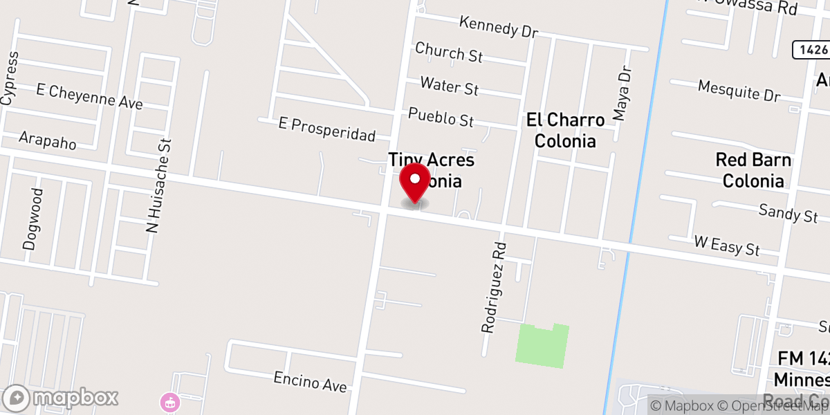 Map showing location of Centro Biblico(los hmnos)