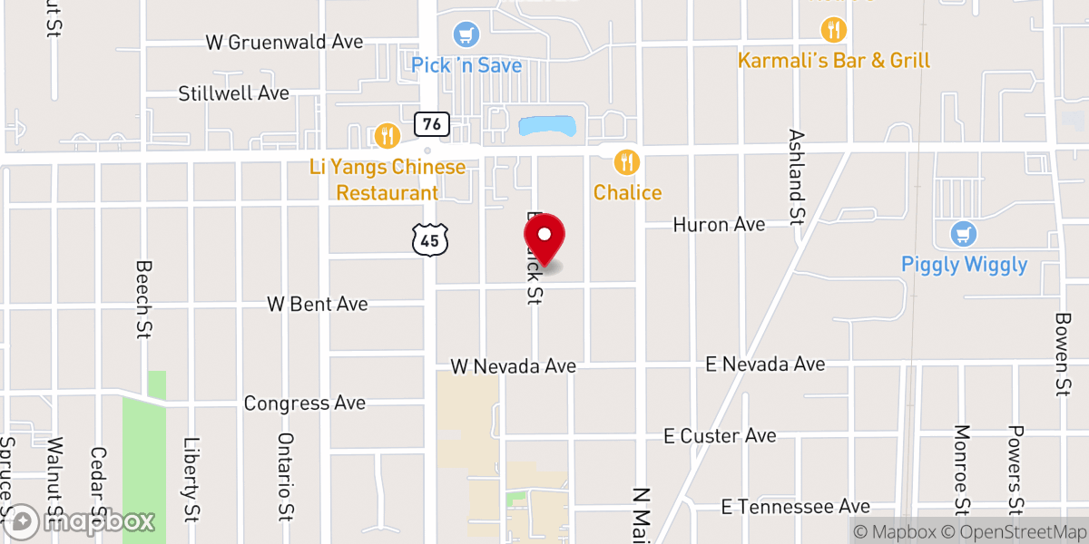 Map showing location of Pathway Apostolic Church