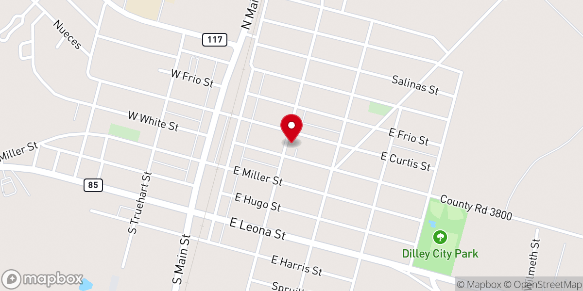 Map showing location of Belen Baptist Church