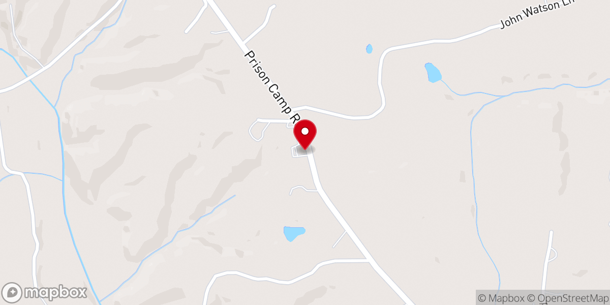 Map showing location of New Hope Baptist Church