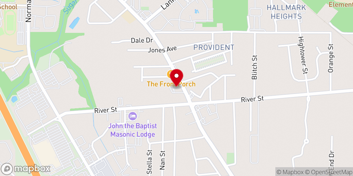 Map showing location of Knights of Columbus