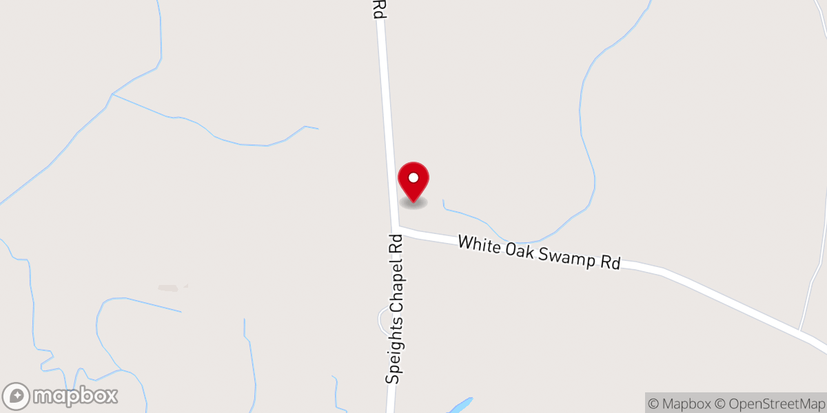 Map showing location of Speight's Chapel Methodist Church