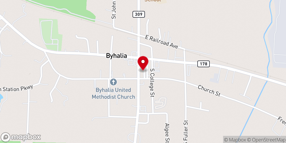 Map showing location of Hearts & Hands Ministry