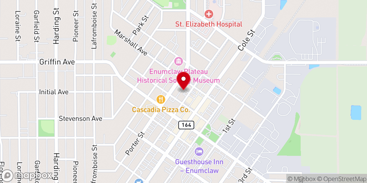 Map showing location of Plateau Outreach Ministries Food Bank