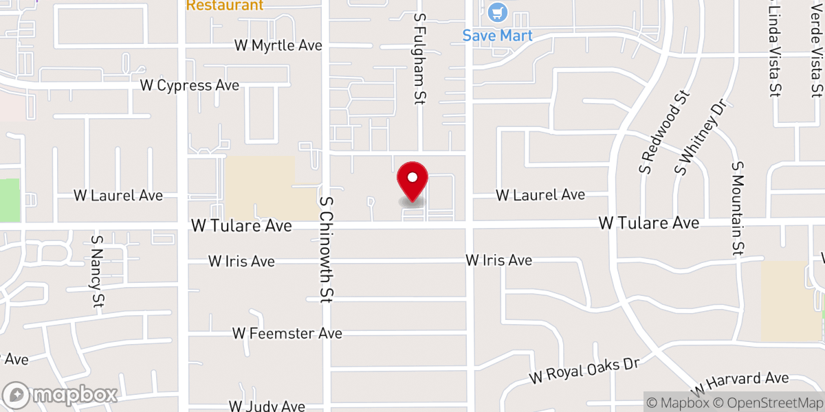 Map showing location of Christ Lutheran Church