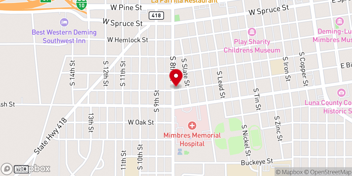 Map showing location of St Augustine Anglican Church