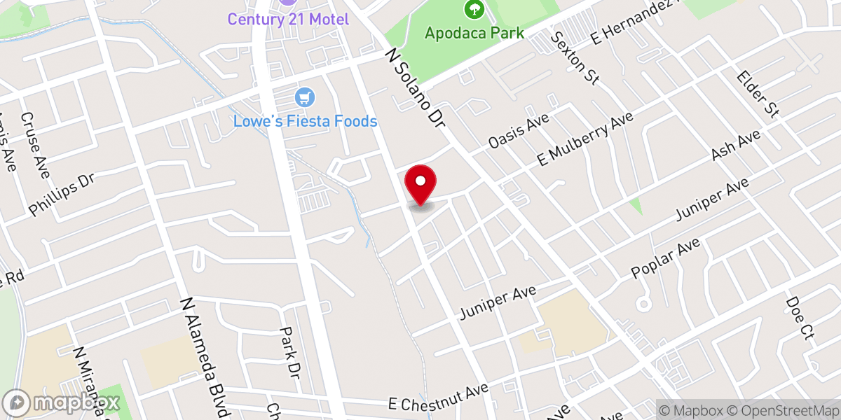 Map showing location of Iglesia Reino del Espiritu Santo