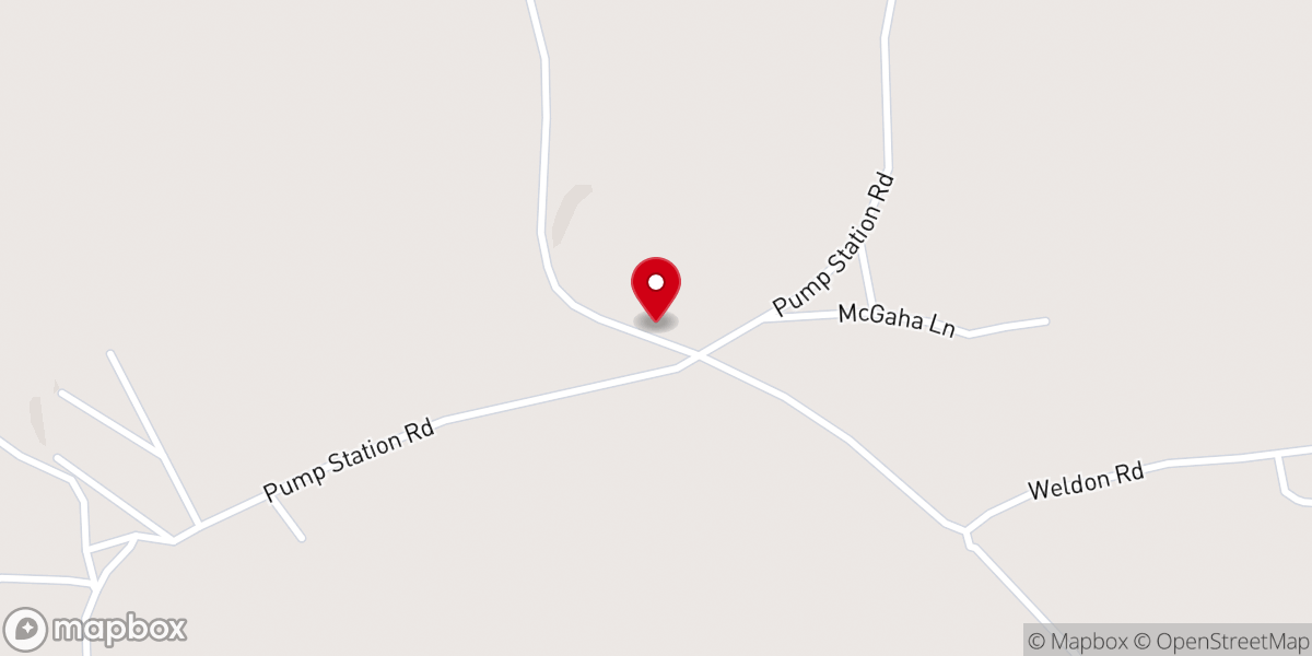 Map showing location of Warren Baptist Church
