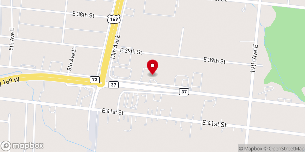 Map showing location of Church of Christ