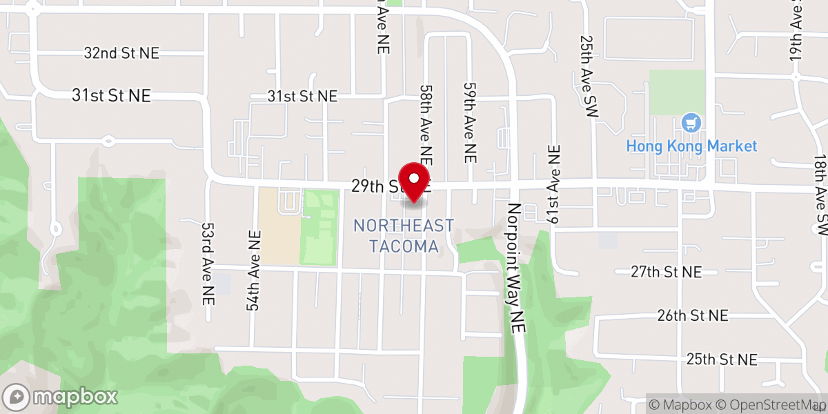 Map showing location of Faith Baptist Church