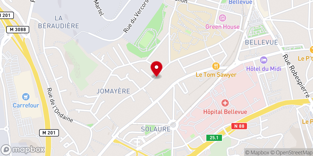 Map showing location of Eglise Grecque de la Sainte Trinité