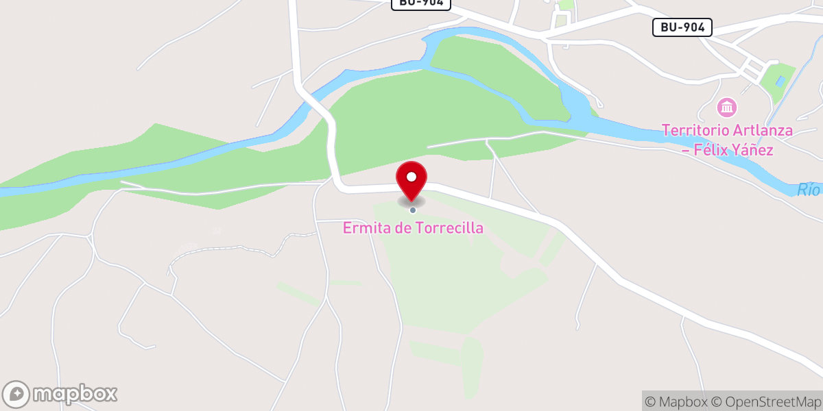 Map showing location of Ermita de Torrecilla del Agua (ruinas)
