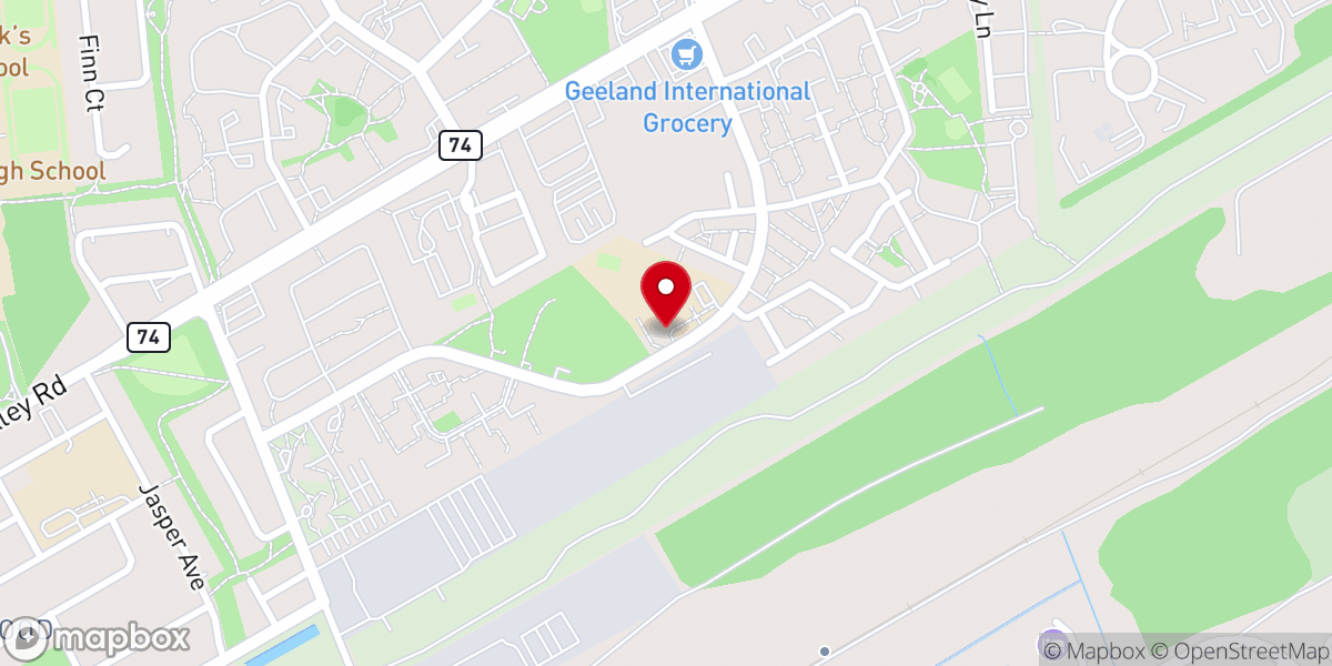 Map showing location of St. Peter's Parish