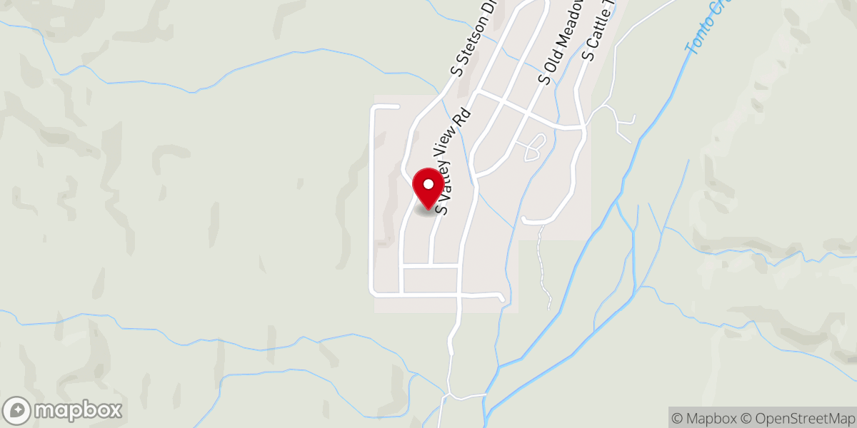 Map showing location of Gisela Tonto Valley Bible Church