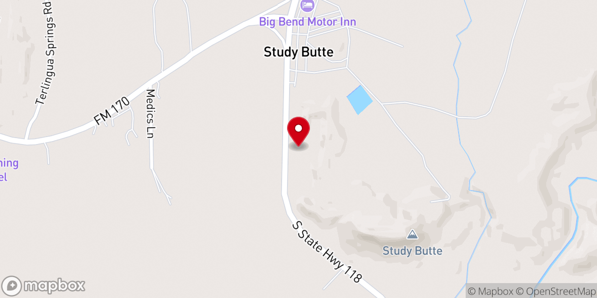 Map showing location of Church of Christ