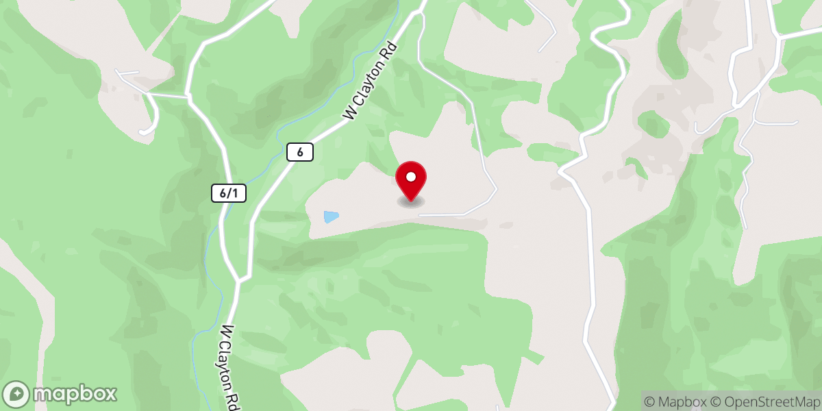 Map showing location of Bethlehem Farm