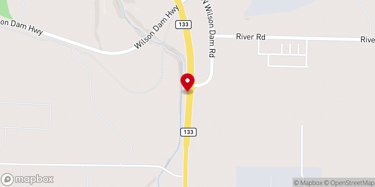 Map showing location of Mount Olive Missionary Baptist Church