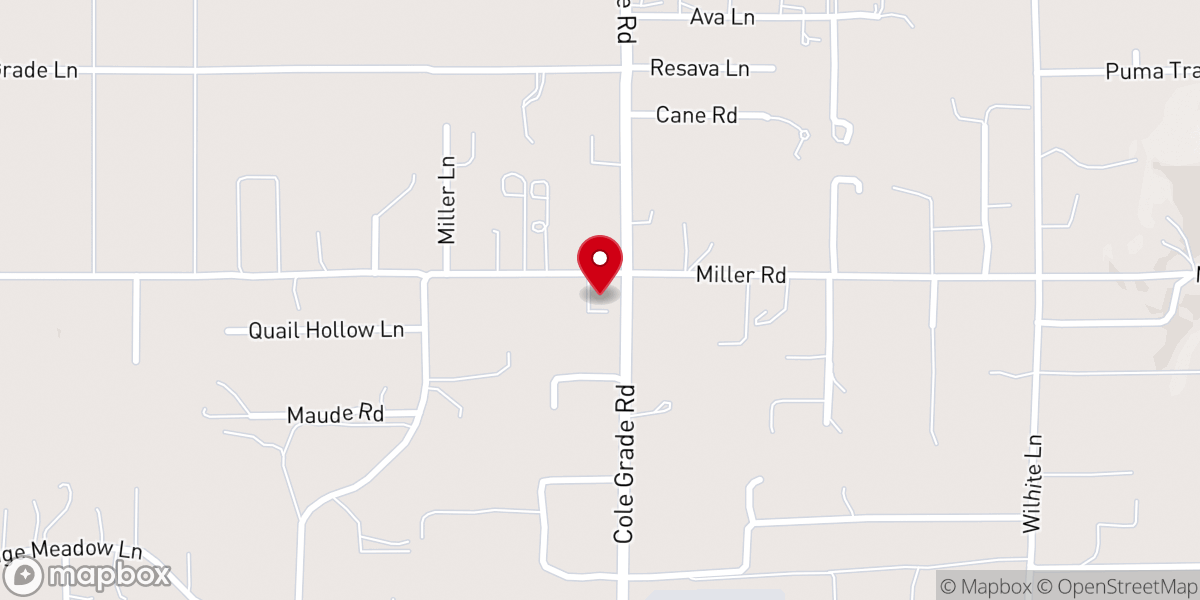 Map showing location of Grace Point Church of Valley Center