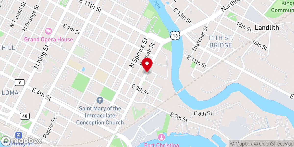 Map showing location of Christian Growth Ministries