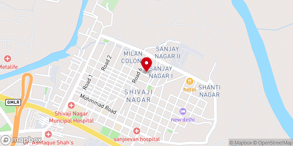 Map showing location of All Saints' Tamil Church ( C.N.I )