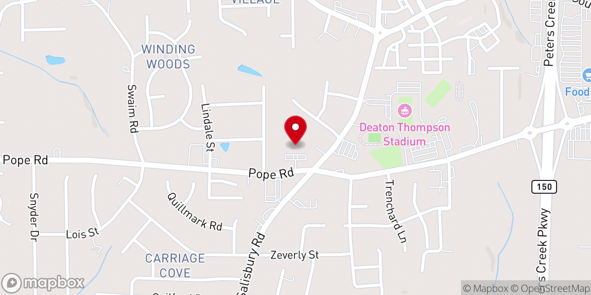 Map showing location of First Alliance Church