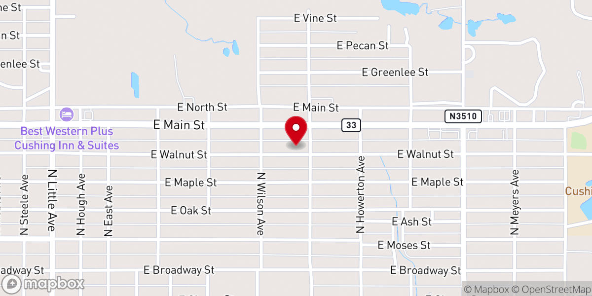 Map showing location of Off The Pews