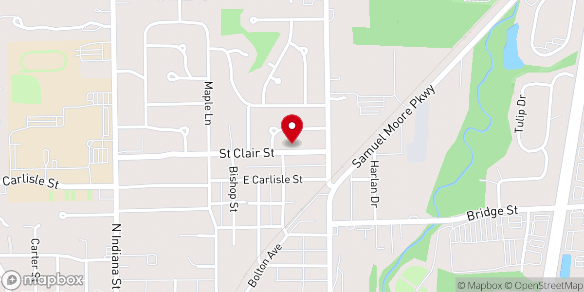 Map showing location of Upper Room Church of God
