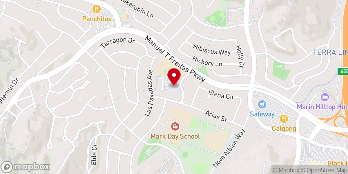 Map showing location of St Isabella's Church
