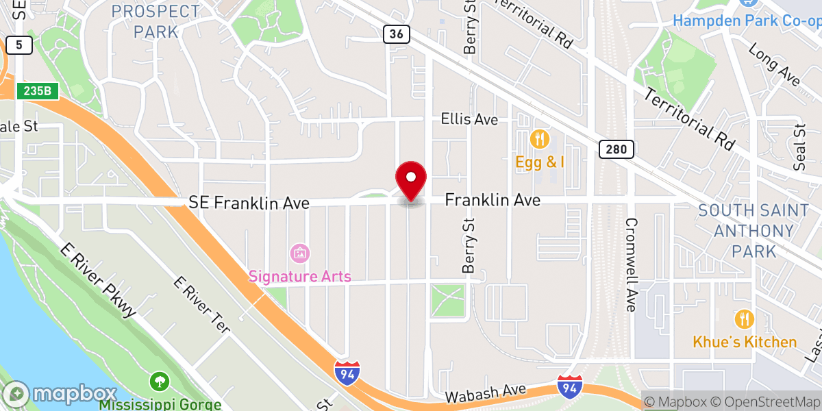 Map showing location of St. Panteleimon Russian Orthodox Church