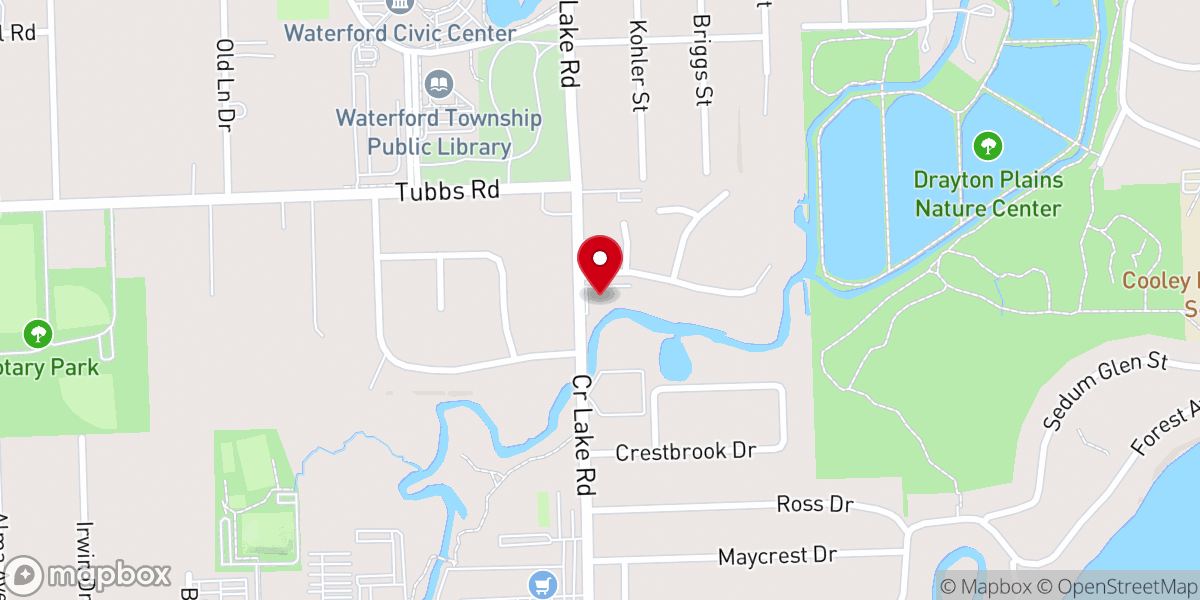 Map showing location of Community Bible Church