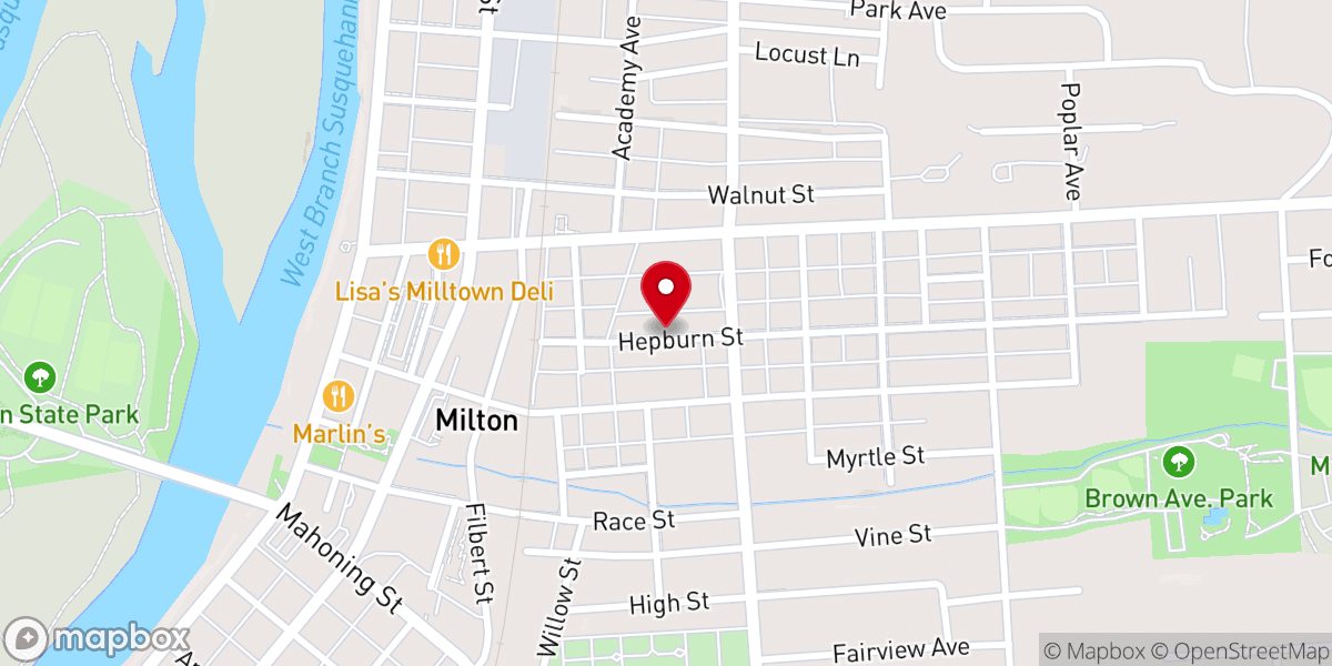 Map showing location of 239 Hepburn St Mennonite Church