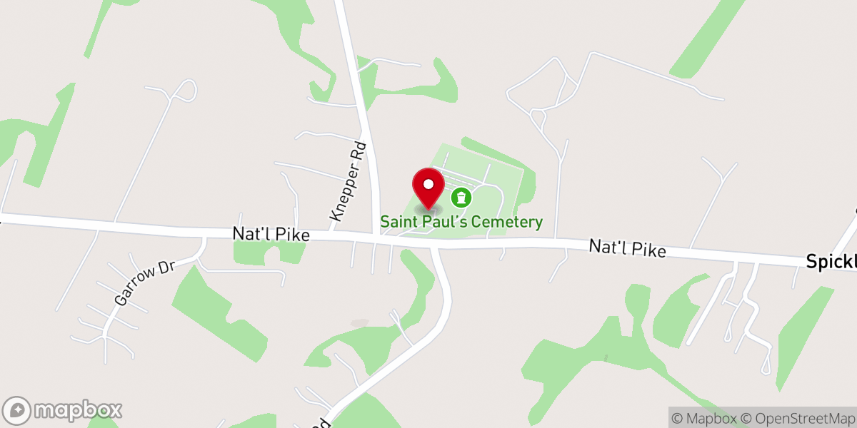 Map showing location of St Paul's Reformed Church