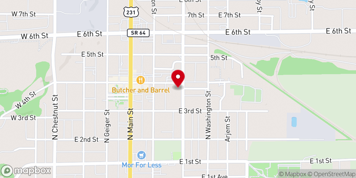 Map showing location of New Vision Church