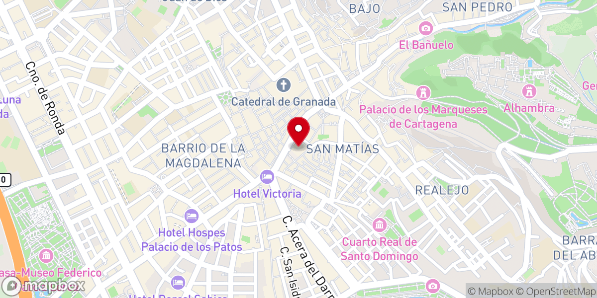 Map showing location of Antiguo convento del Carmen