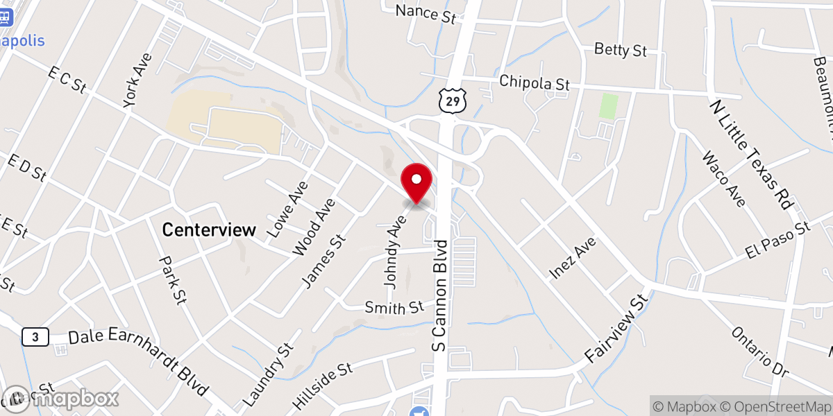 Map showing location of Full Life Fellowship Church