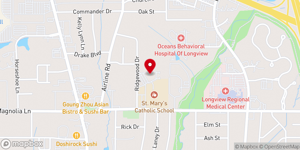 Map showing location of St. Mary's Church