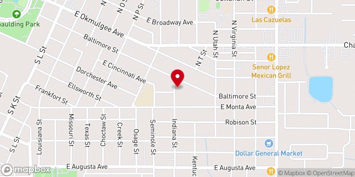 Map showing location of Christ's Kingdom Builders Church Intl.