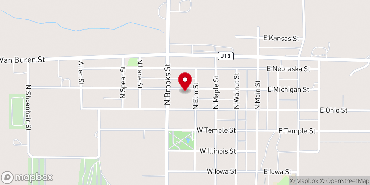 Map showing location of Manse Presbyterian